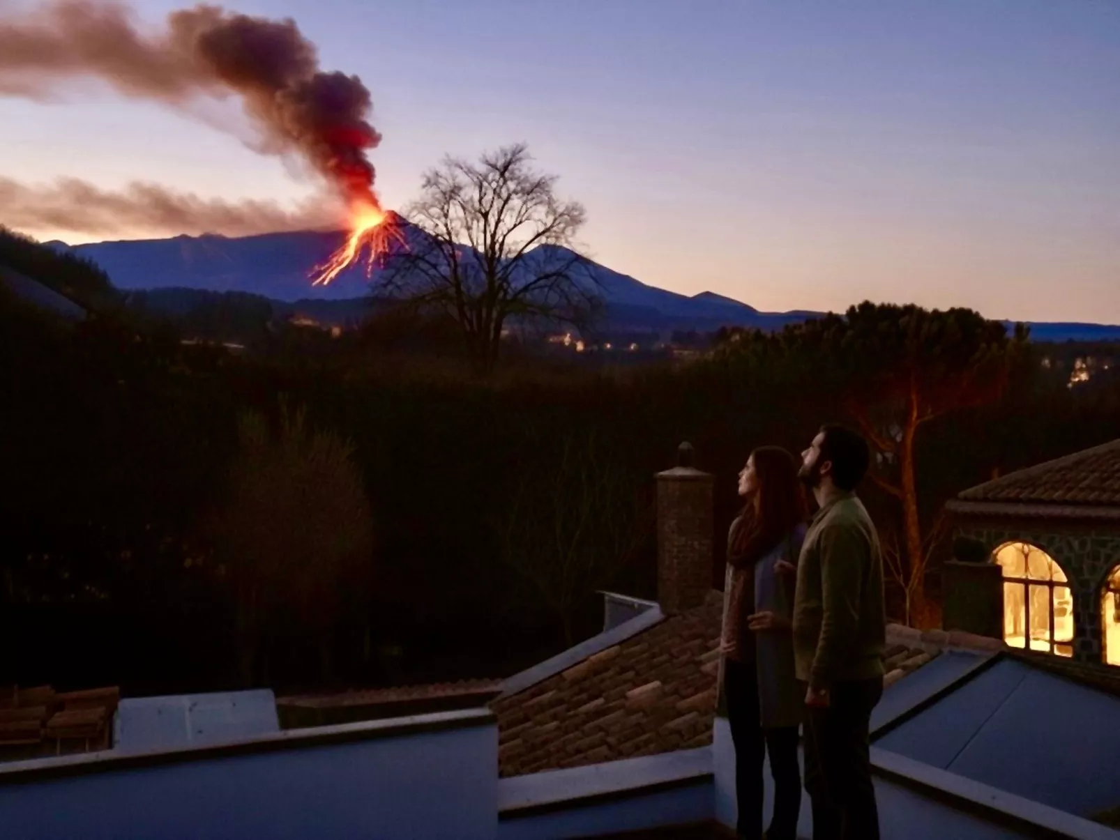Chalet am Ätna - Buiten