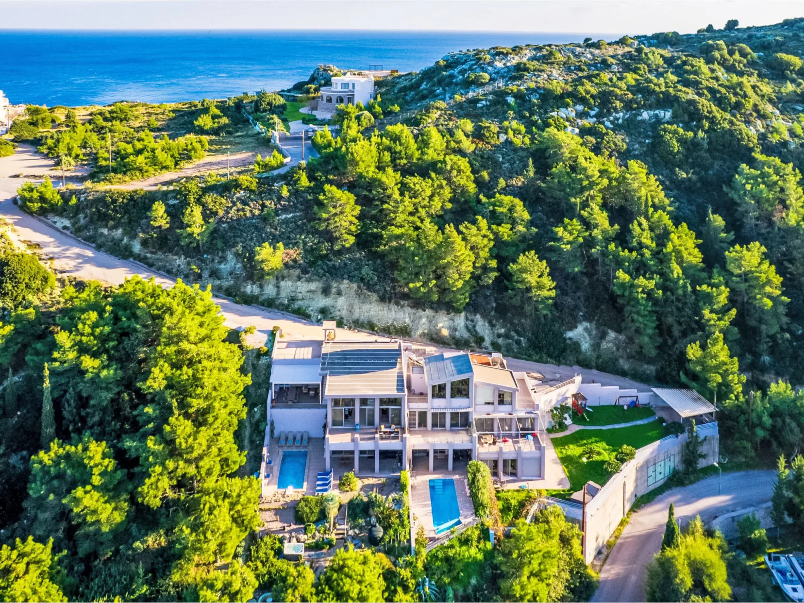 Villa Articiano mit Whirlpool und herrlicher Aussicht - Buiten