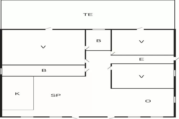 6 Personen vakantie huis in Dannemare - Plattegrond