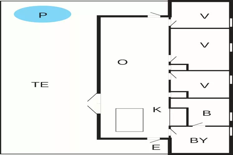 5 sterren vakantie huis in Gotlands Tofta - Plattegrond