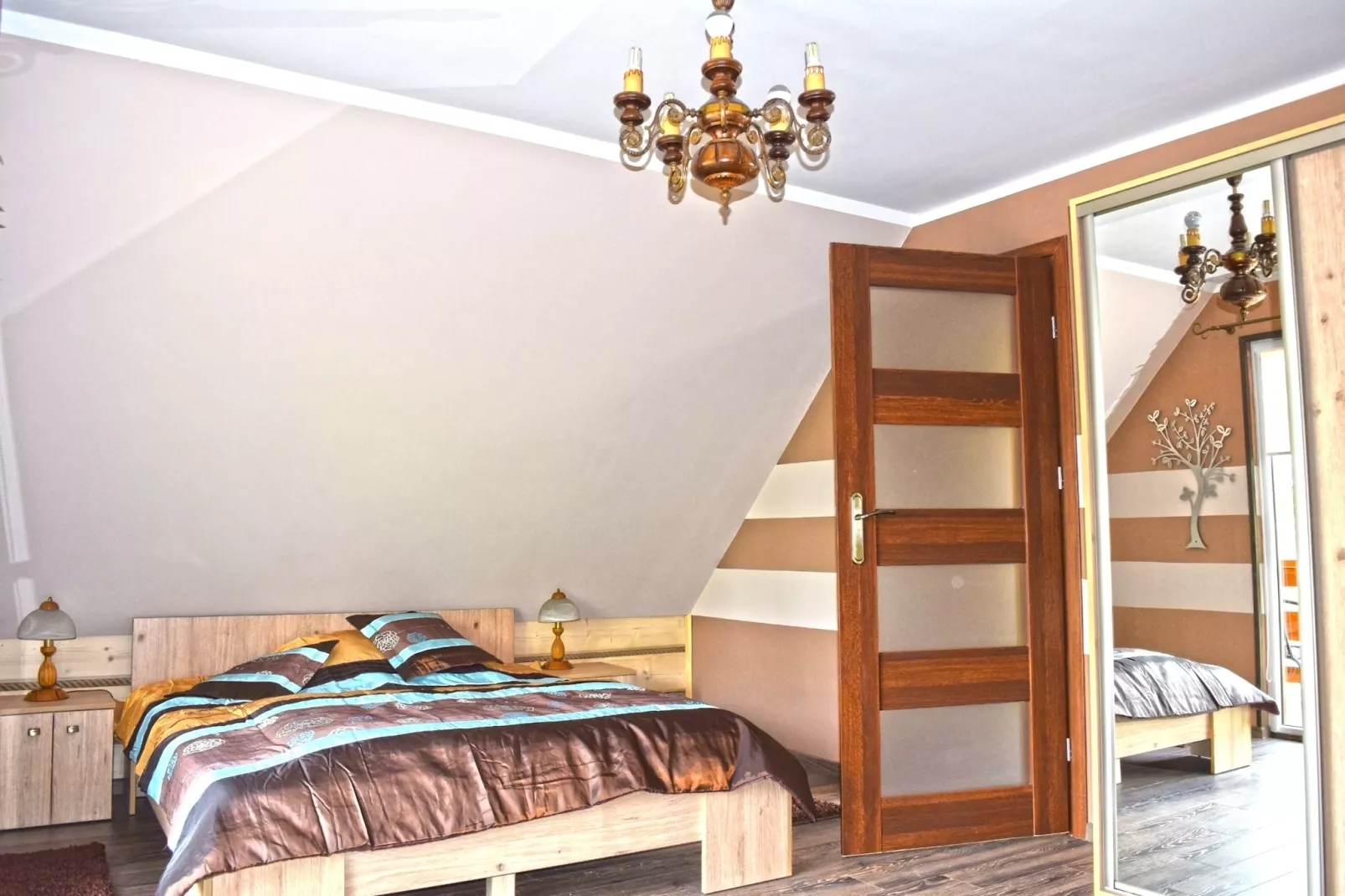 	Dom wakacyjny nad jeziorem Goszcza w Lubrzy dla max 5 osób - Slaapkamer