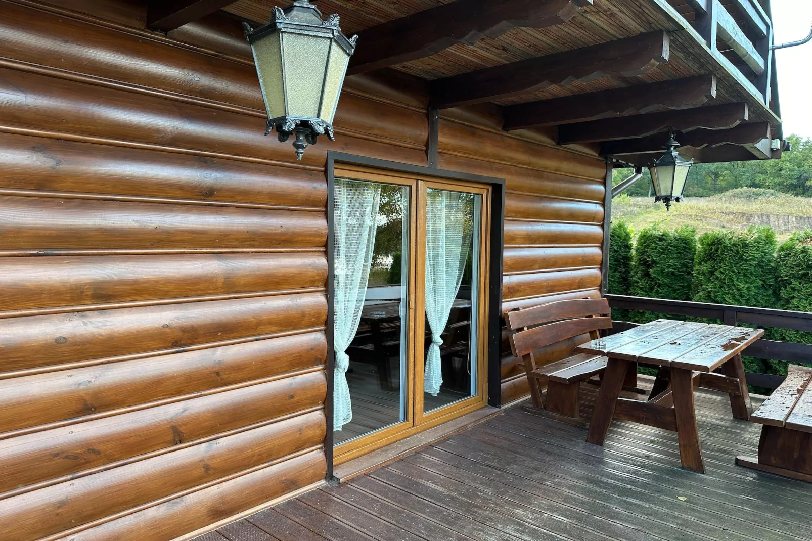 	Dom wakacyjny nad jeziorem Goszcza w Lubrzy dla max 5 osób - Terrasbalkon