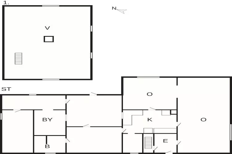 6 Personen vakantie huis in Stege - Plattegrond