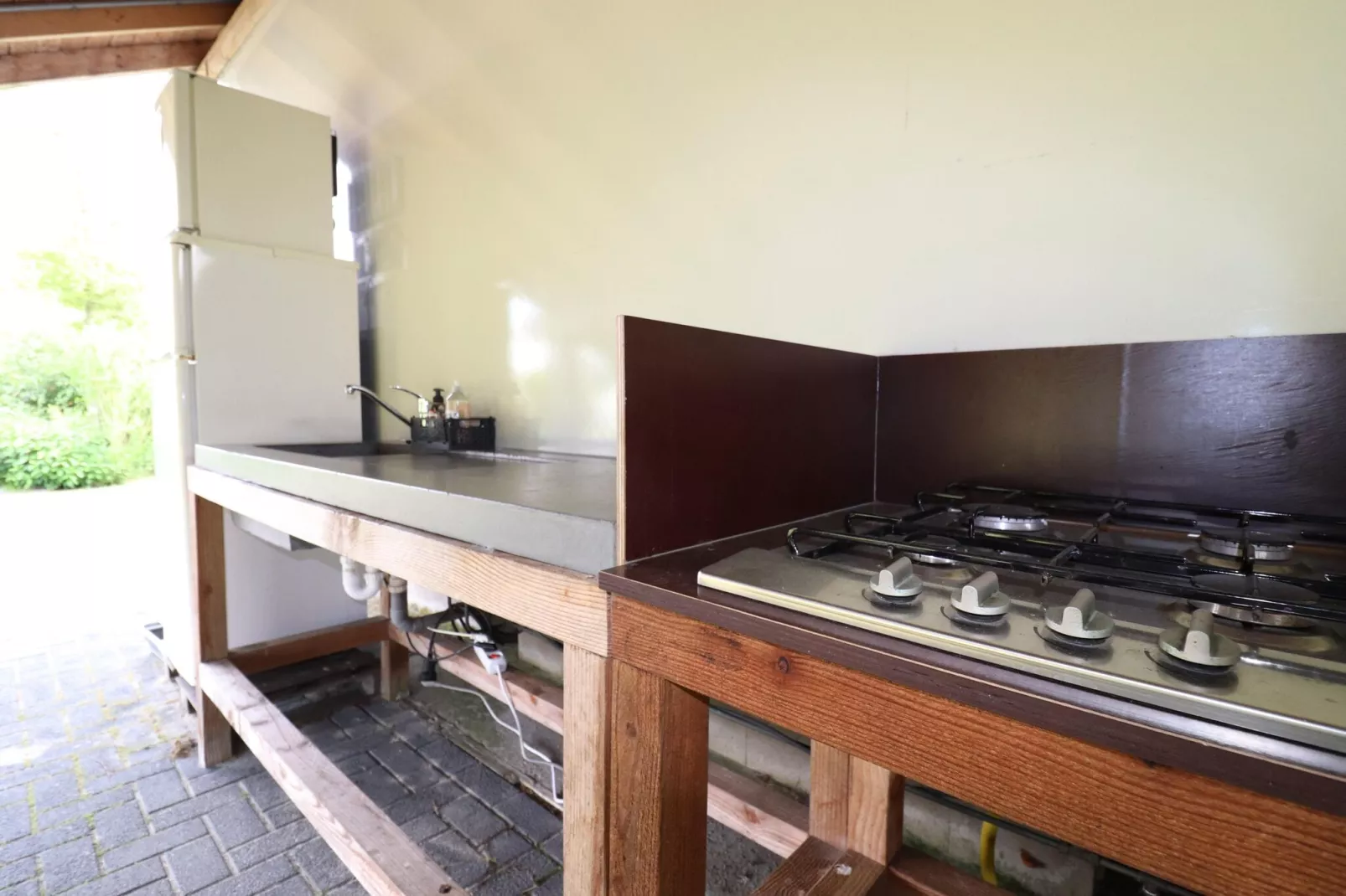 Glamour tent 'Kreas'"-Keuken