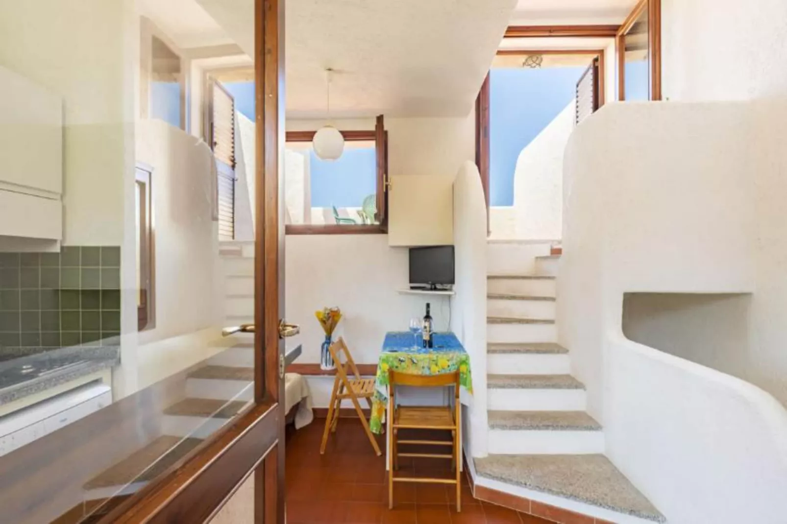 RESIDENCE BAIA SANTA REPARATA - APARTMENT 1 BEDROOM 3 PAX - BALCONY SEA VIEW B3VM - Woonkamer