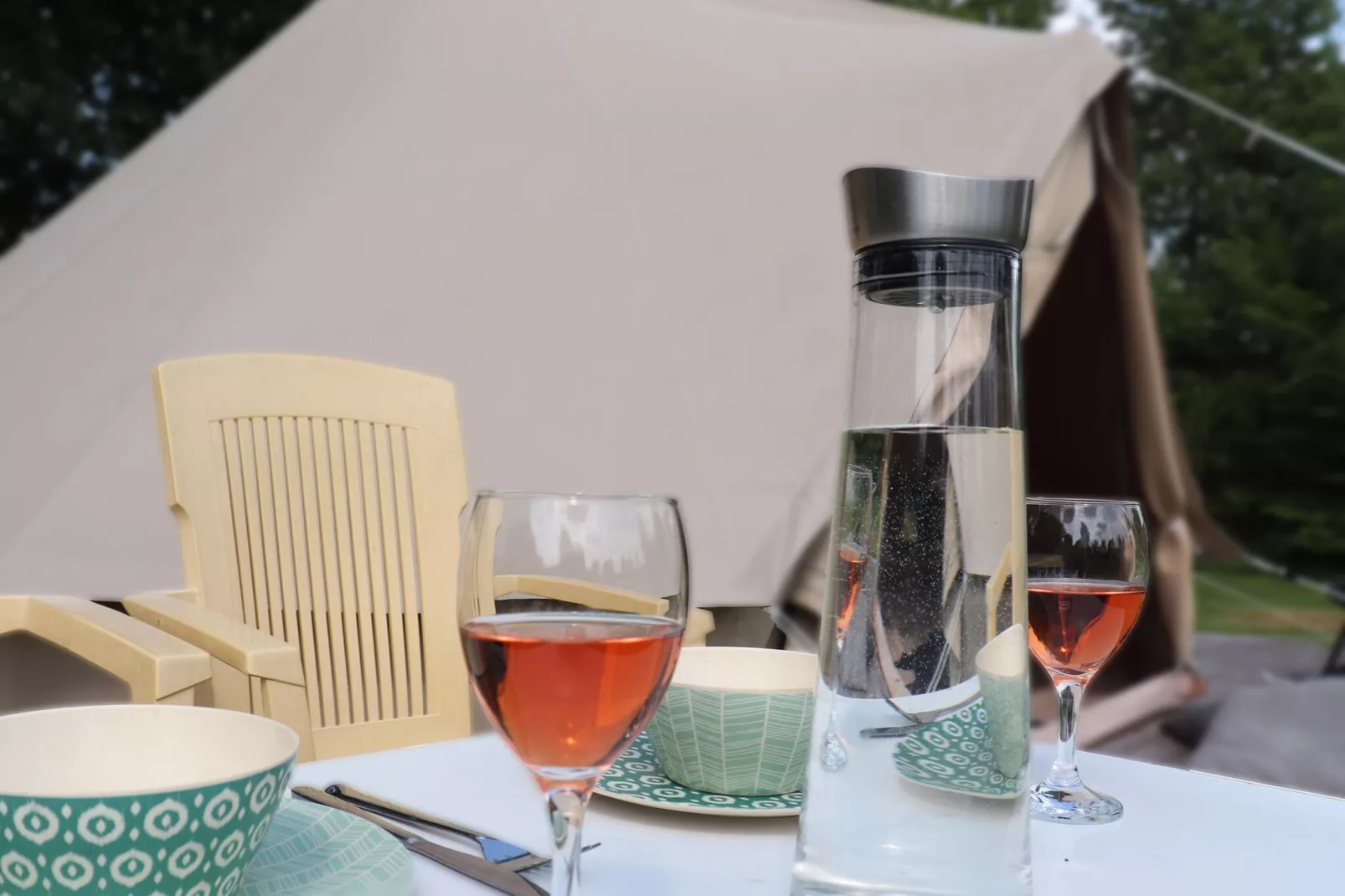 Glamour tent 'Kreas'"-Sfeer