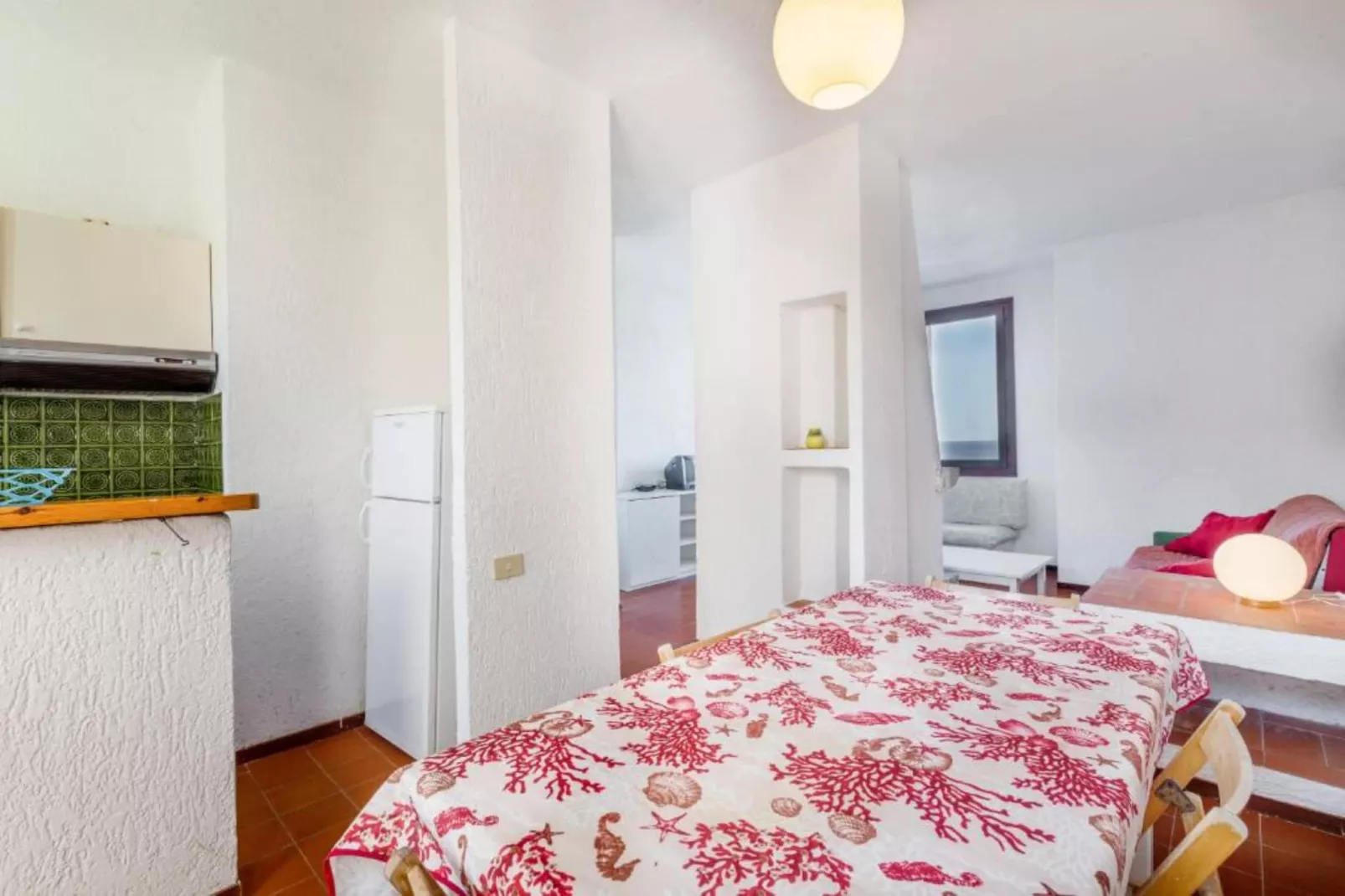 RESIDENCE BAIA SANTA REPARATA - THREE-ROOM APARTMENT 4 PAX WITH BALCONY SEA VIEW - TWO - Woonkamer