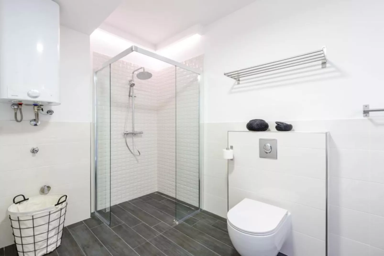 Apartments Villa Capitano - Two Bedroom Apartment with Balcony and Sea View (CRNI) - Badkamer