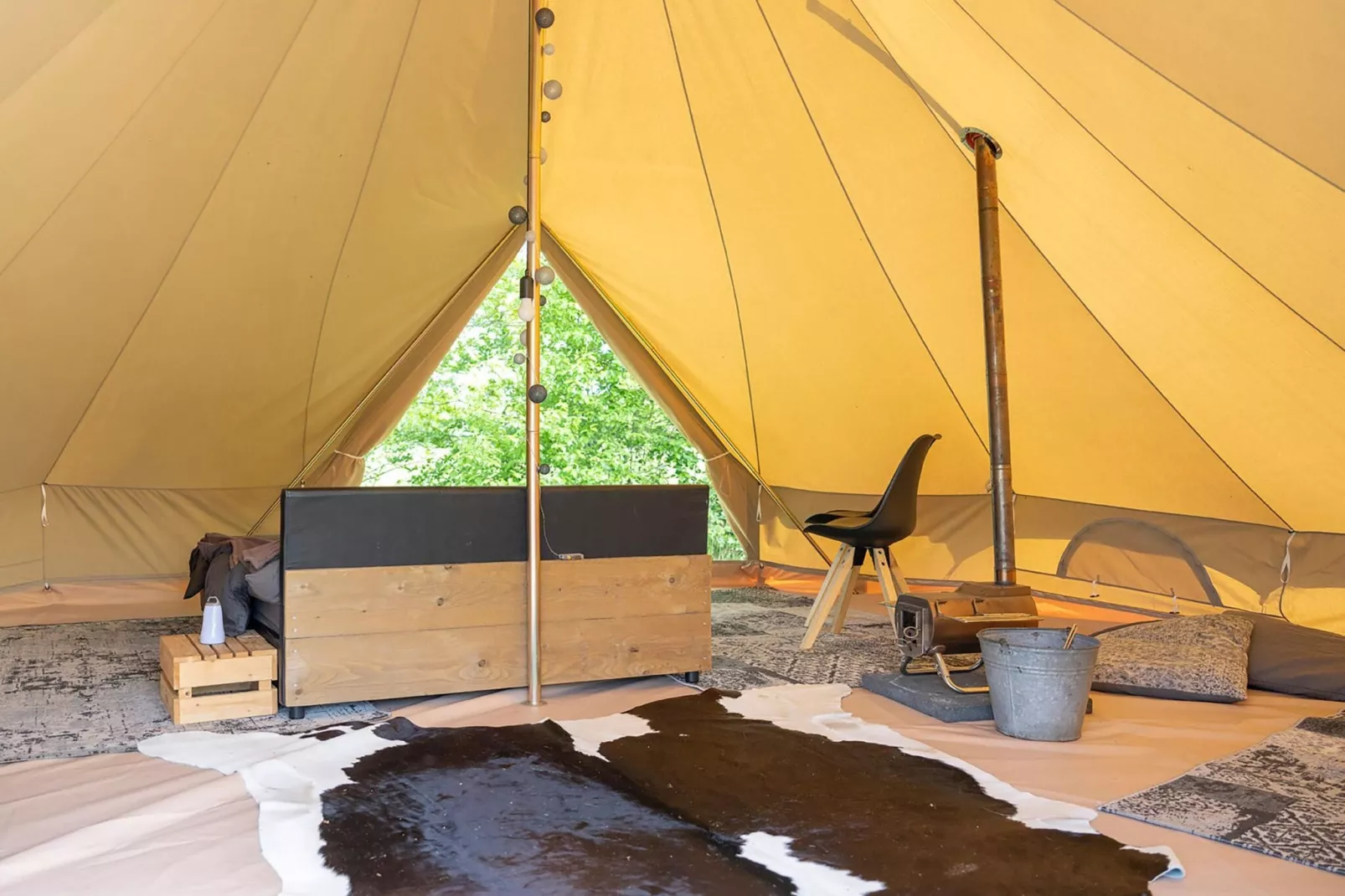 Glamour tent 'Smuk'-Woonkamer