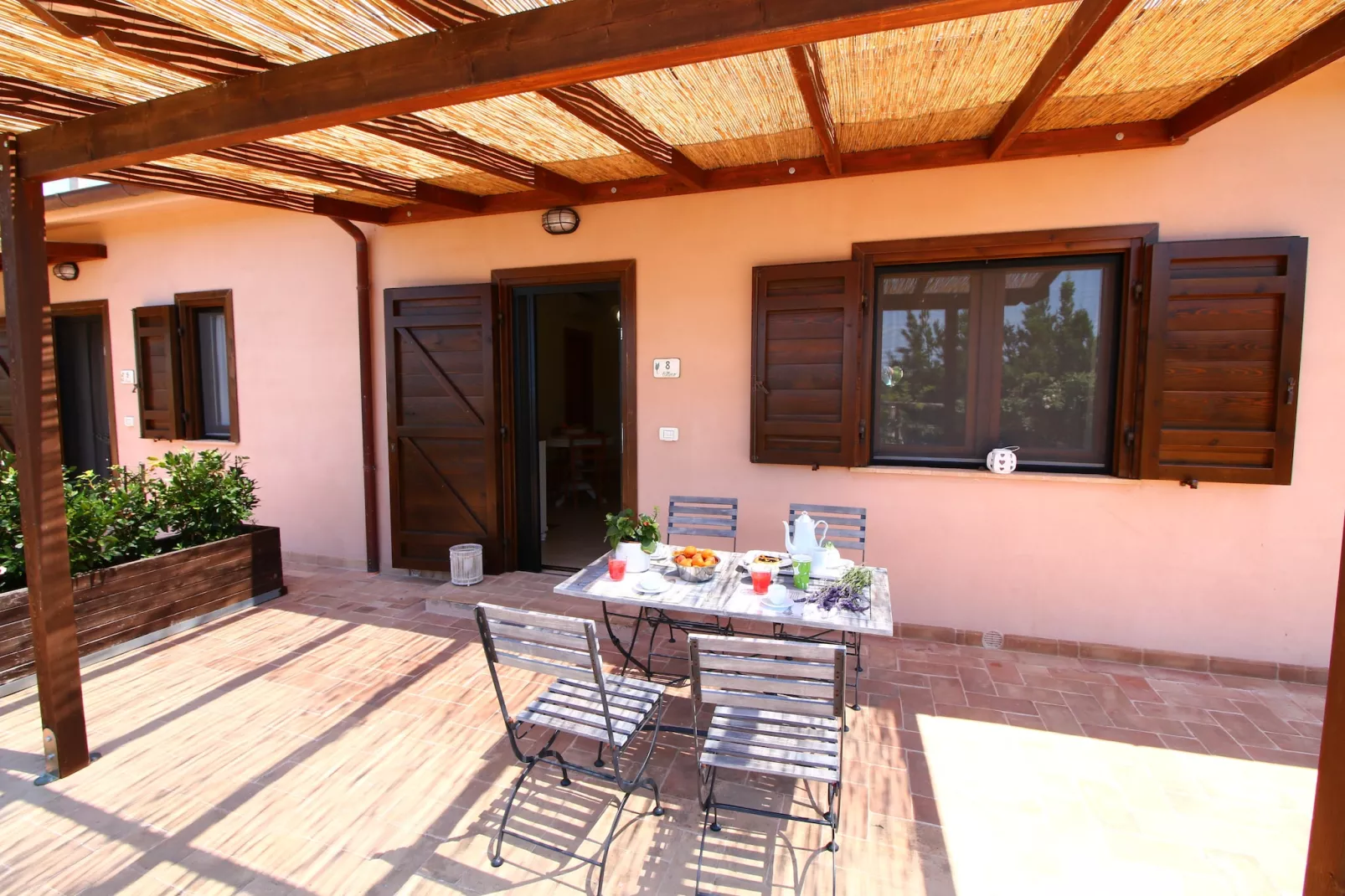 Rosa - Terrasbalkon