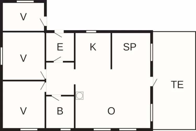 5 persoons vakantie huis in olden - Plattegrond
