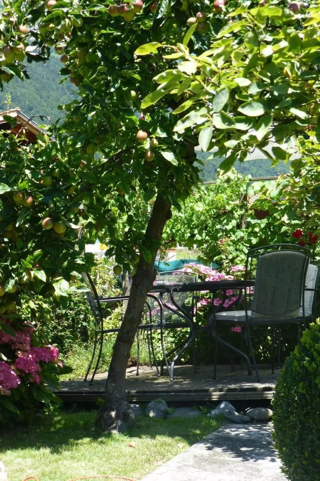 Chalet-Hausteil mit Garten im Dorfkern - Buiten