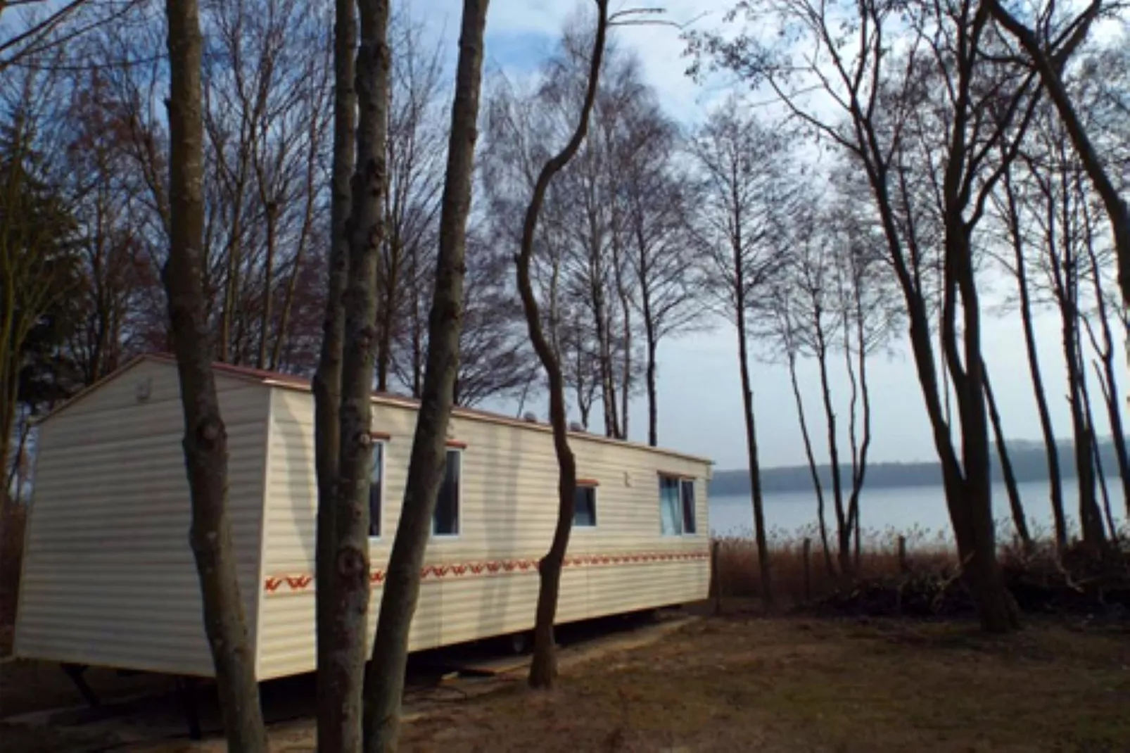 Mobilheim mit 2 Schlafzimmern bis 4 Personen - Exterieur winter