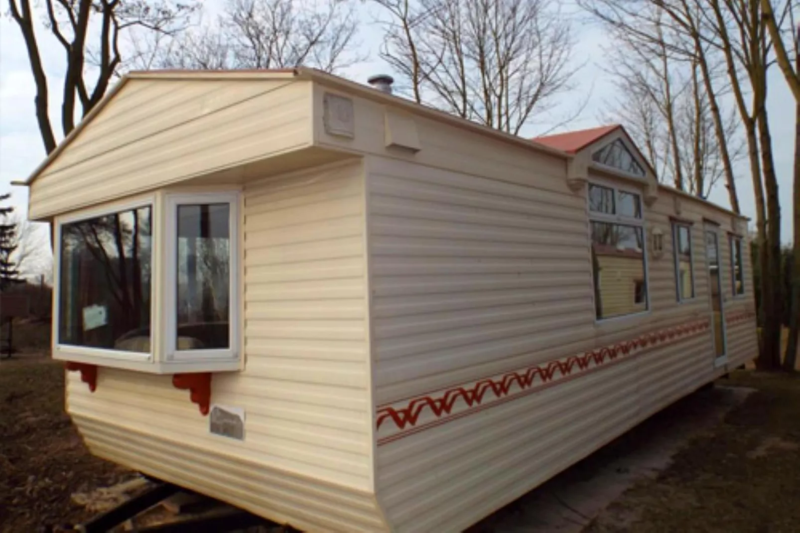 Mobilheim mit 2 Schlafzimmern bis 4 Personen - Exterieur winter