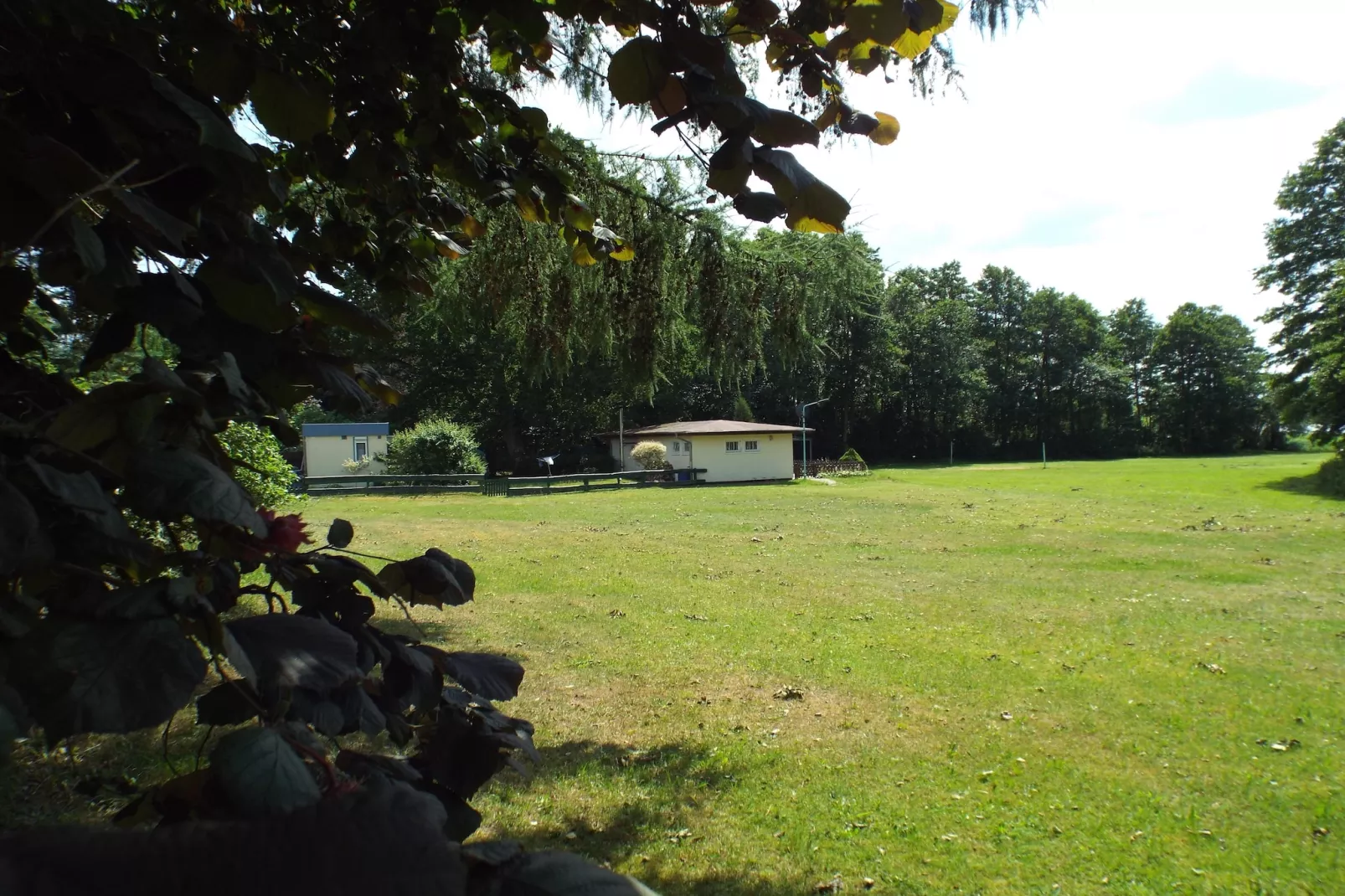 Bungalow Schlowe Am See 4 P - Uitzicht zomer