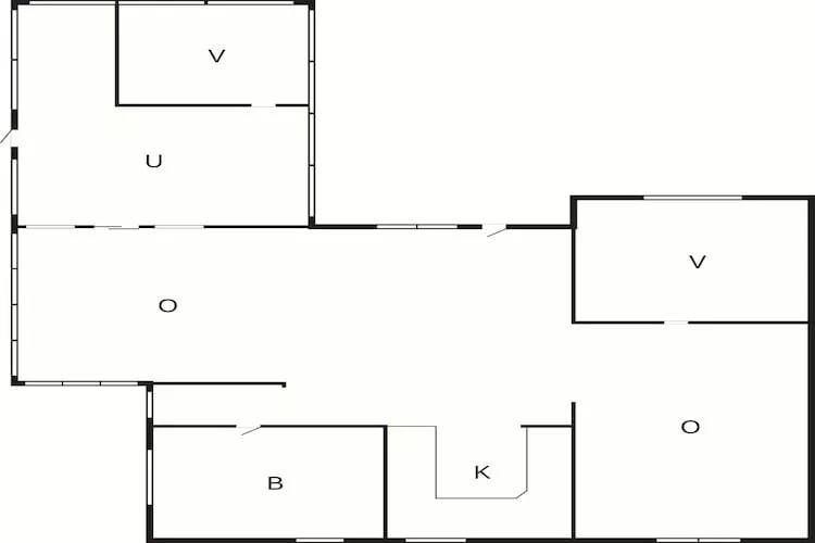 6 Personen vakantie huis in Rønde - Plattegrond