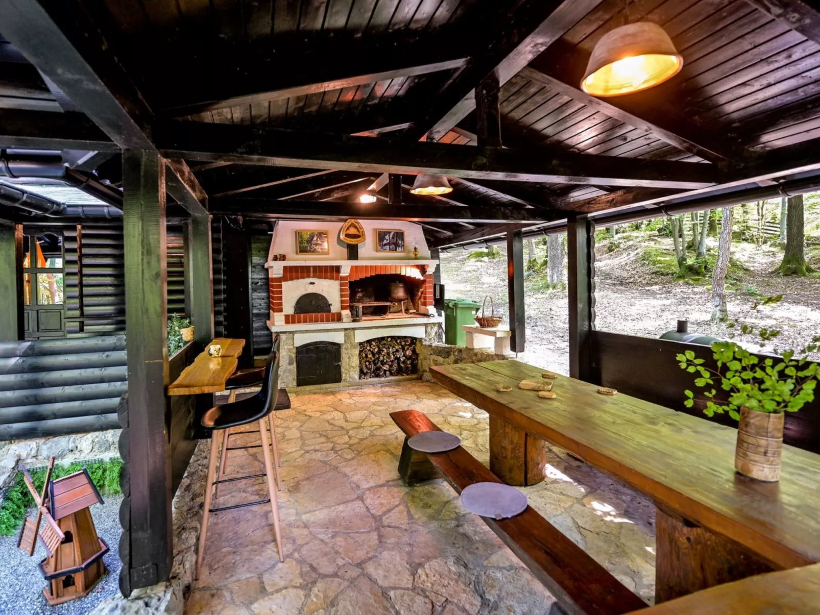 House Cabin Winterfell - Buiten