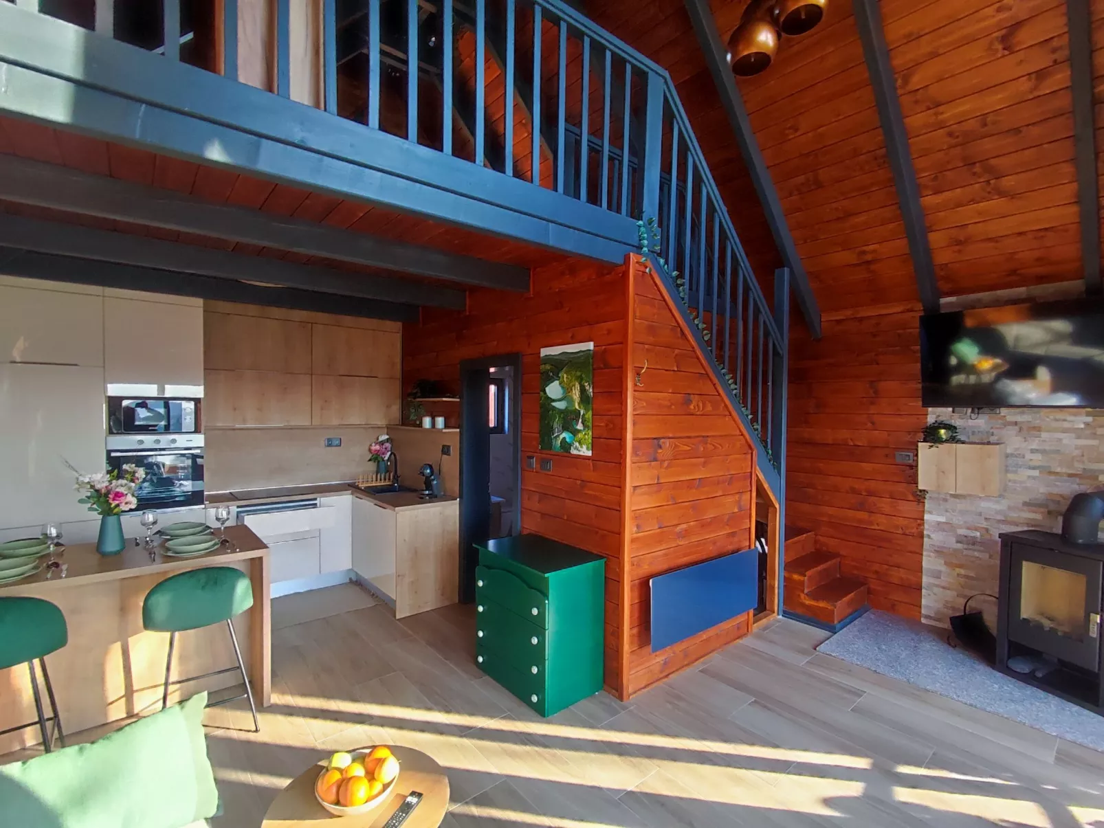 Wooden House Altus - Binnen