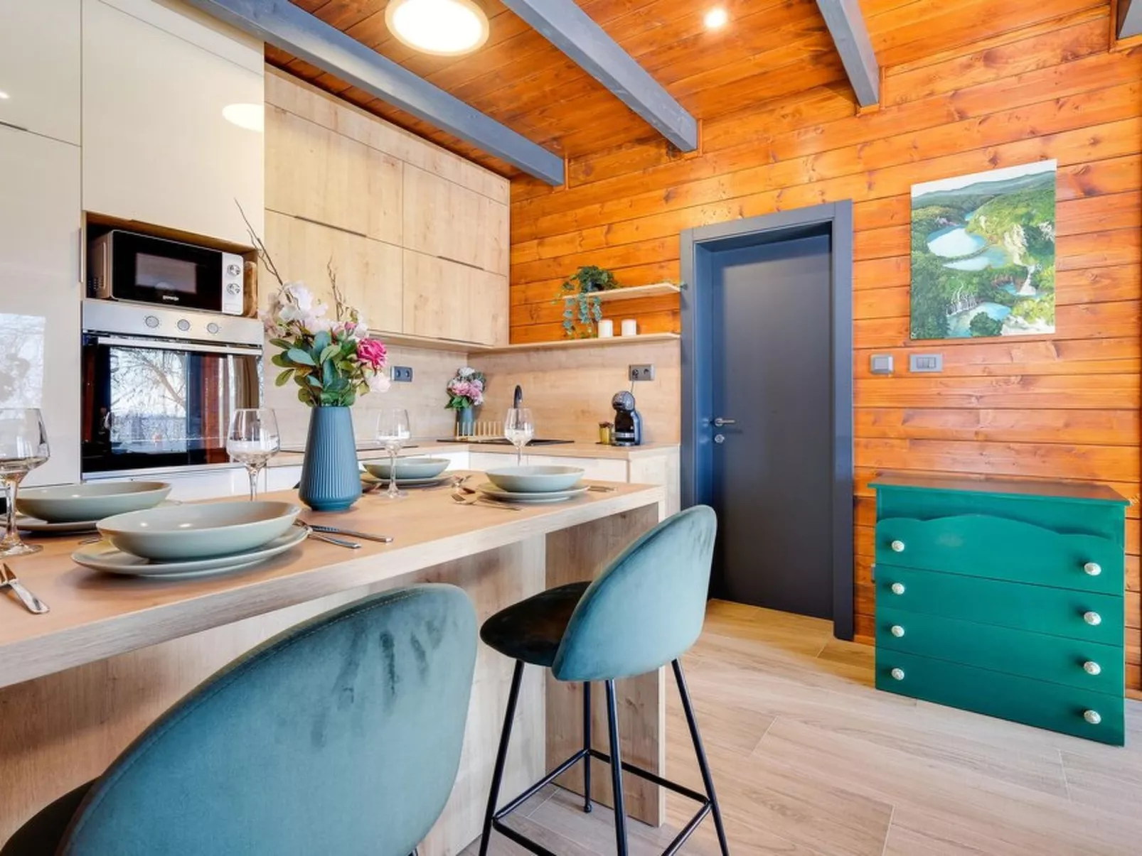 Wooden House Altus - Binnen