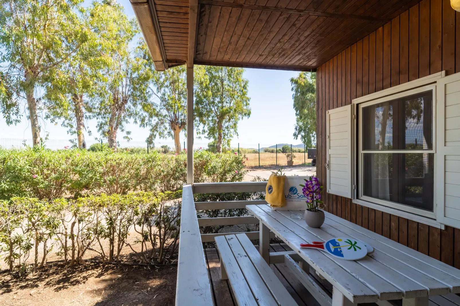 Club del Sole Orbetello Family Collection / CHALET COMFORT DOG max cap4 pax - Terrasbalkon