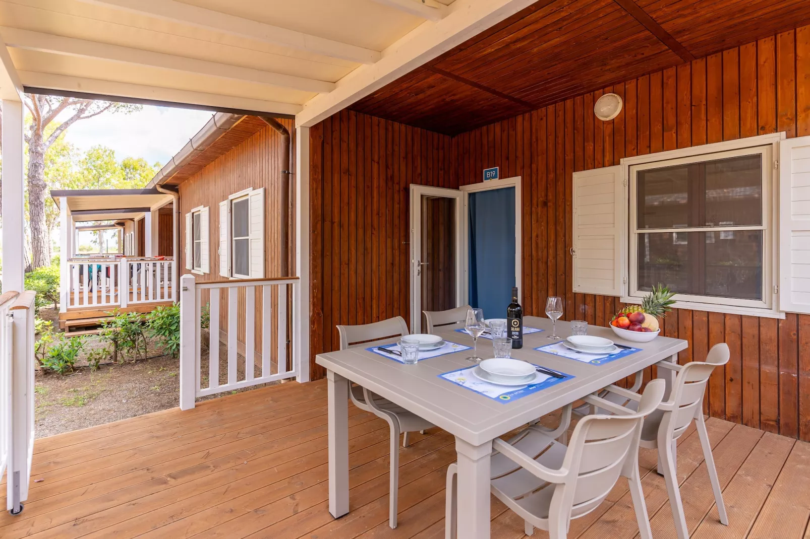 Club del Sole Orbetello Family Collection / CHALET COMFORT DOG max cap4 pax - Terrasbalkon