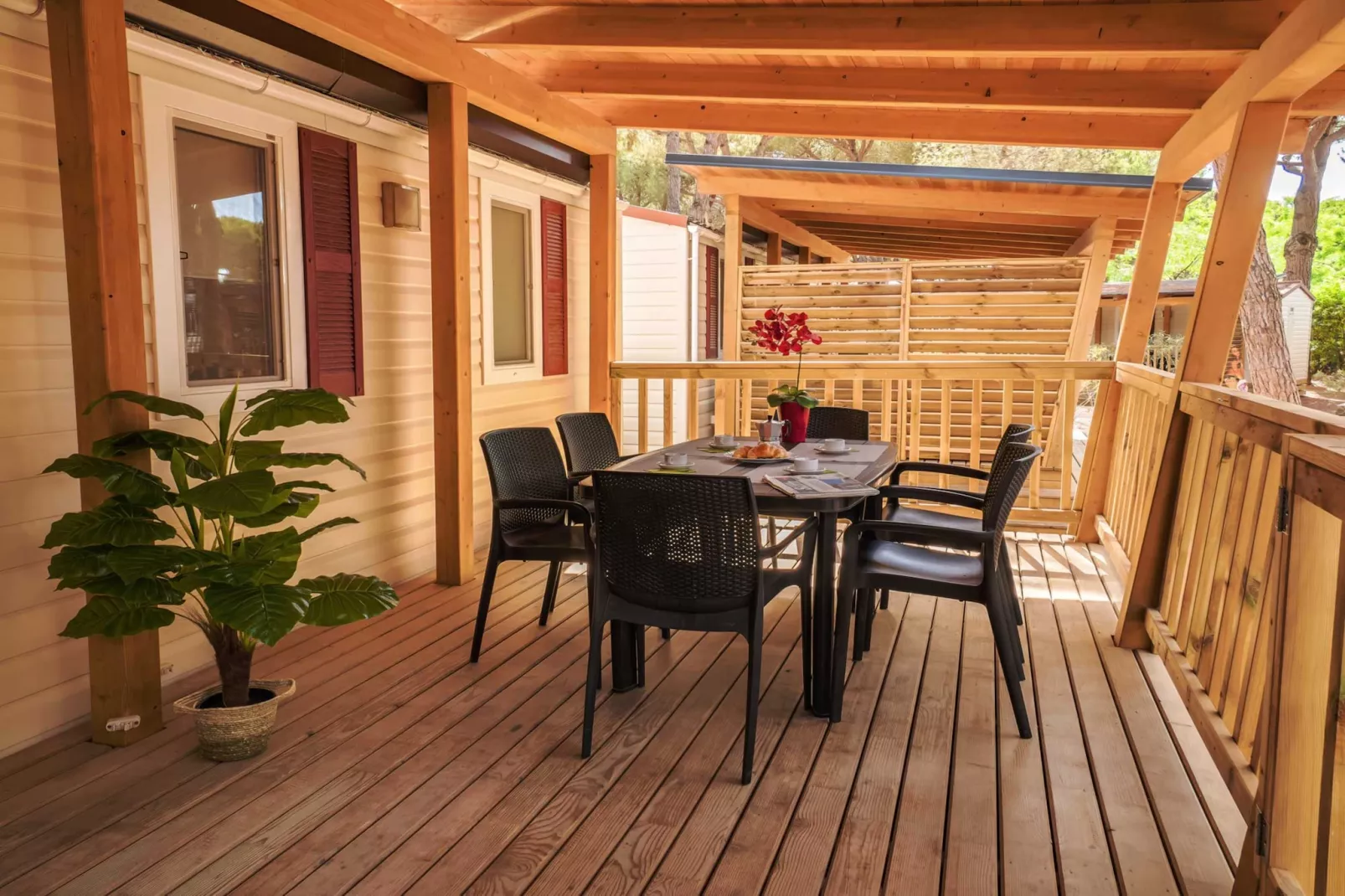 Club del Sole Orbetello Family Collection / LODGE COMFORT DOG max cap5 pax - Terrasbalkon