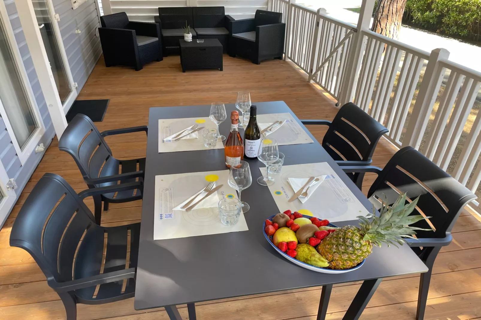 Club del Sole Orbetello Family Collection / LODGE COMFORT DOG max cap5 pax - Terrasbalkon