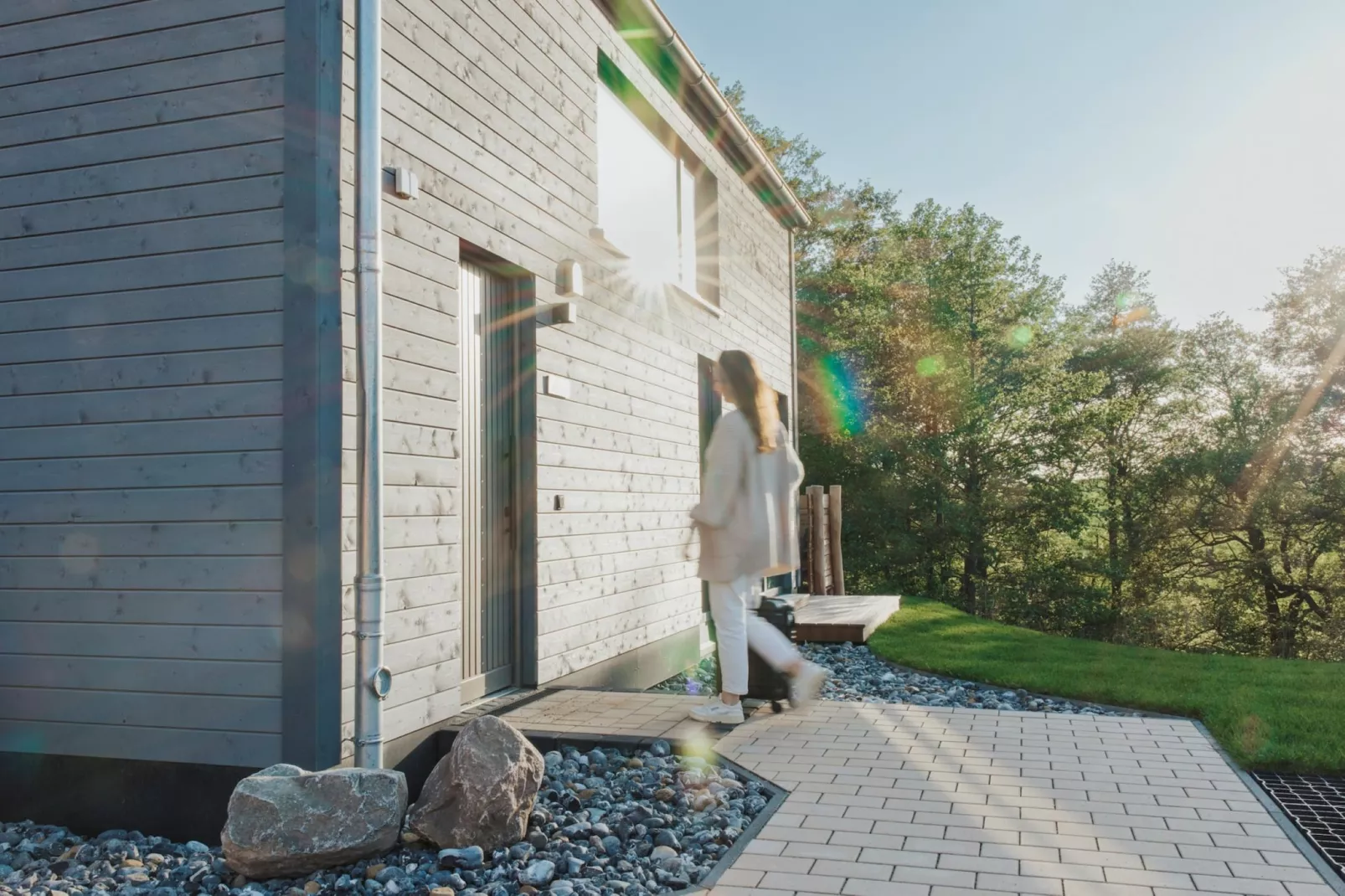 Rügen Resørt Sagard - XXL 2 Doppelhäuser - Buitenkant zomer