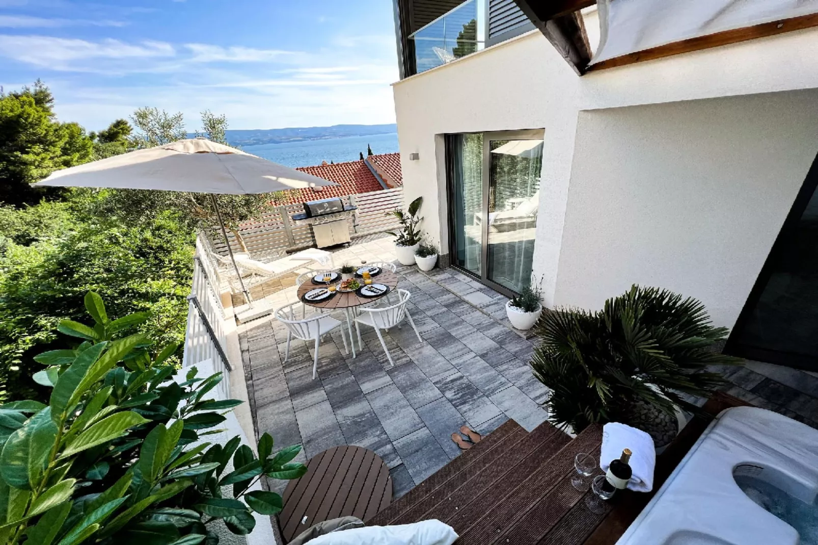 Villa Oneum – APT Mare - Terrasbalkon