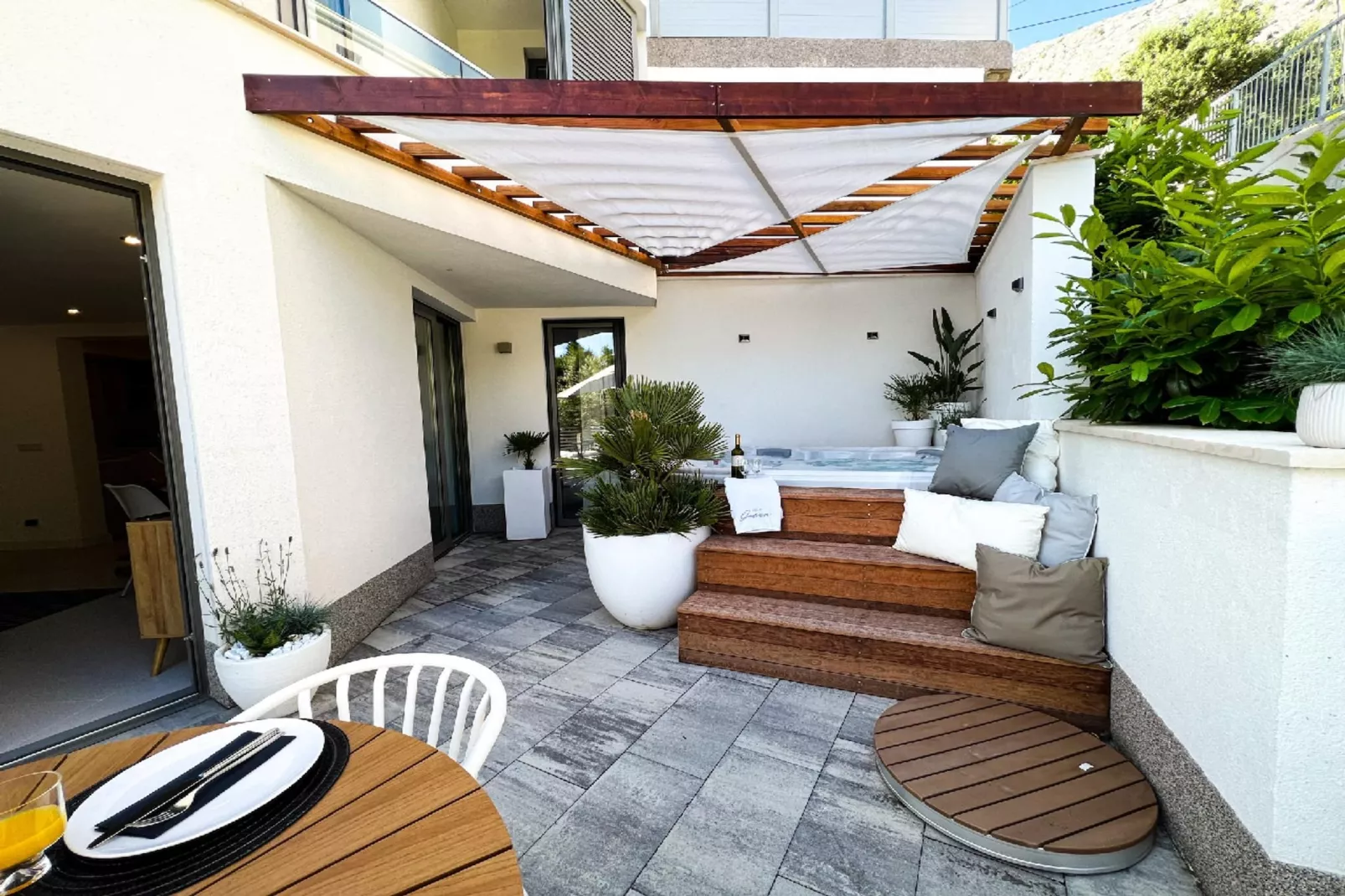 Villa Oneum – APT Mare - Terrasbalkon