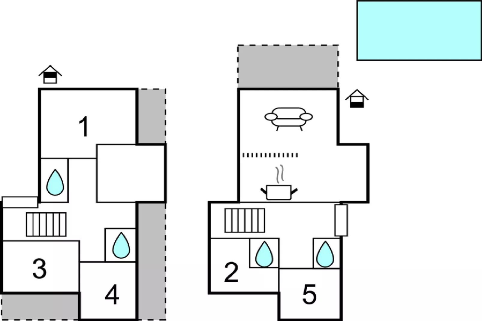Villa Vinis Terra - Plattegrond