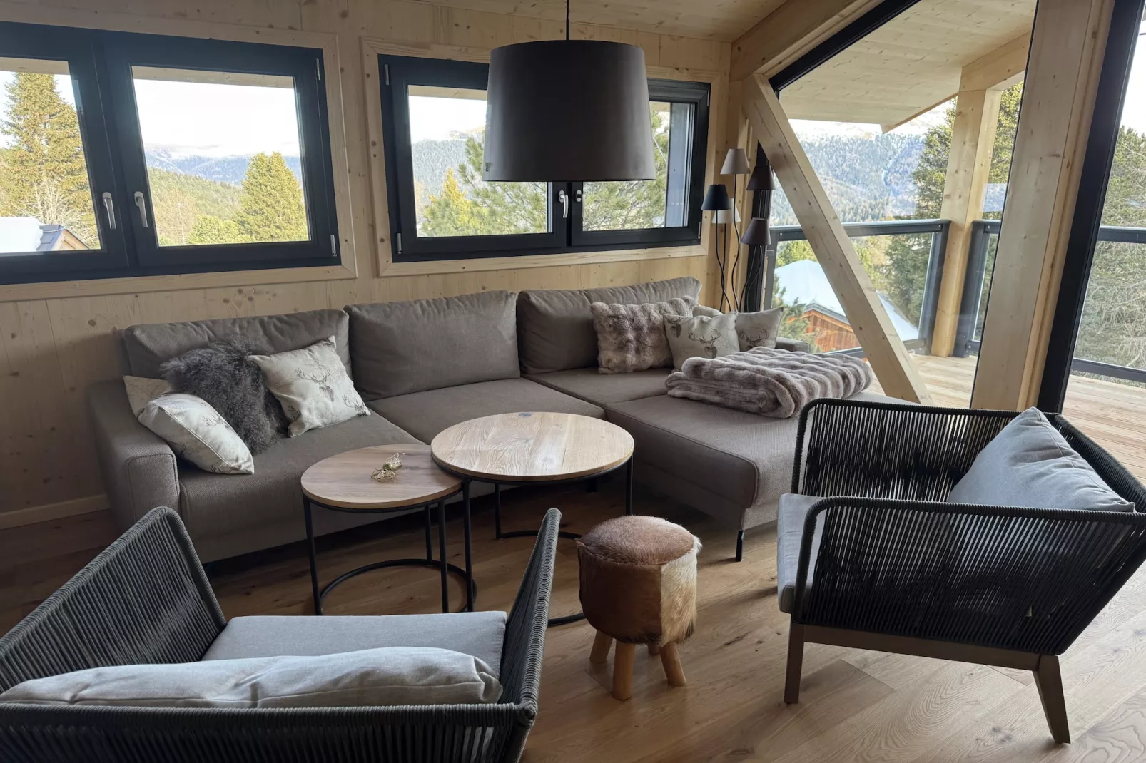 Naturchalets Turracher Höhe 51 - Woonkamer