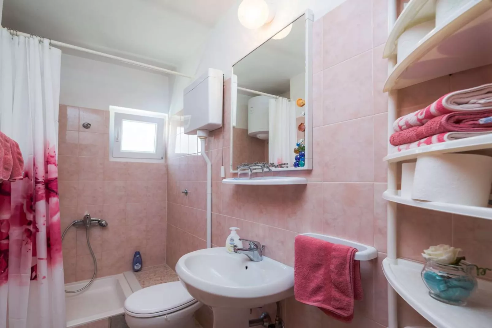 Apartment Oaza - Three Bedroom Apartment with Terrace and Sea View - Badkamer
