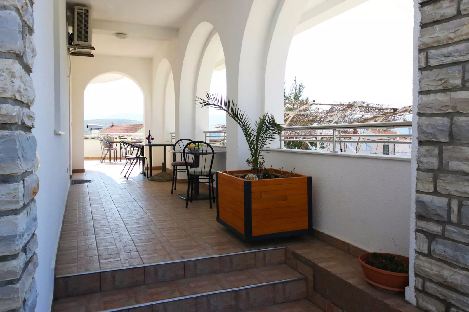 Apartments & Rooms Villa Petra - One Bedroom Apartment with Terrace 1 - Terrasbalkon