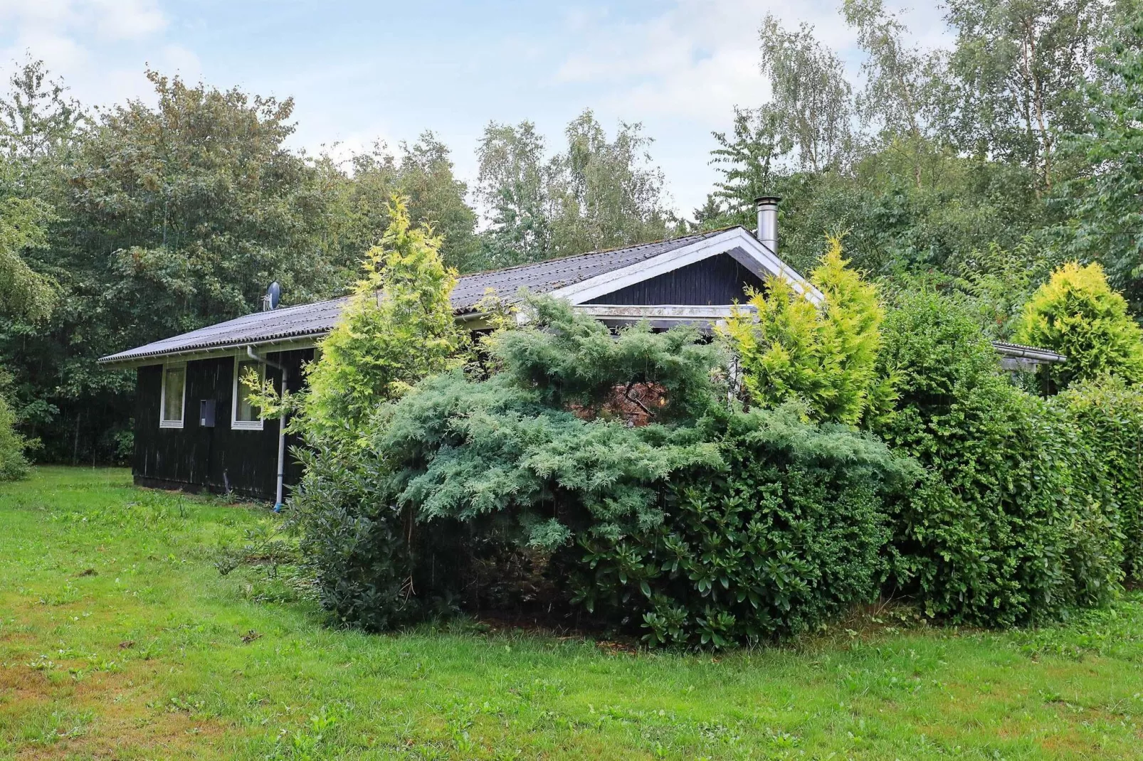 Vrijstaand vakantiehuis in Roslev met terras-Buitenlucht