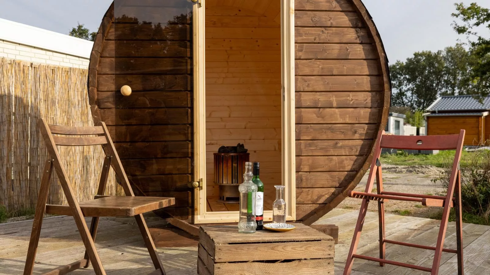 Glamping Kniphorst-Terrasbalkon