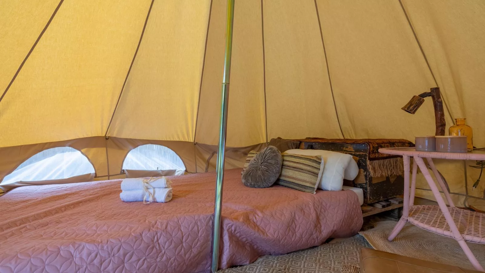 Glamping Kniphorst-Slaapkamer