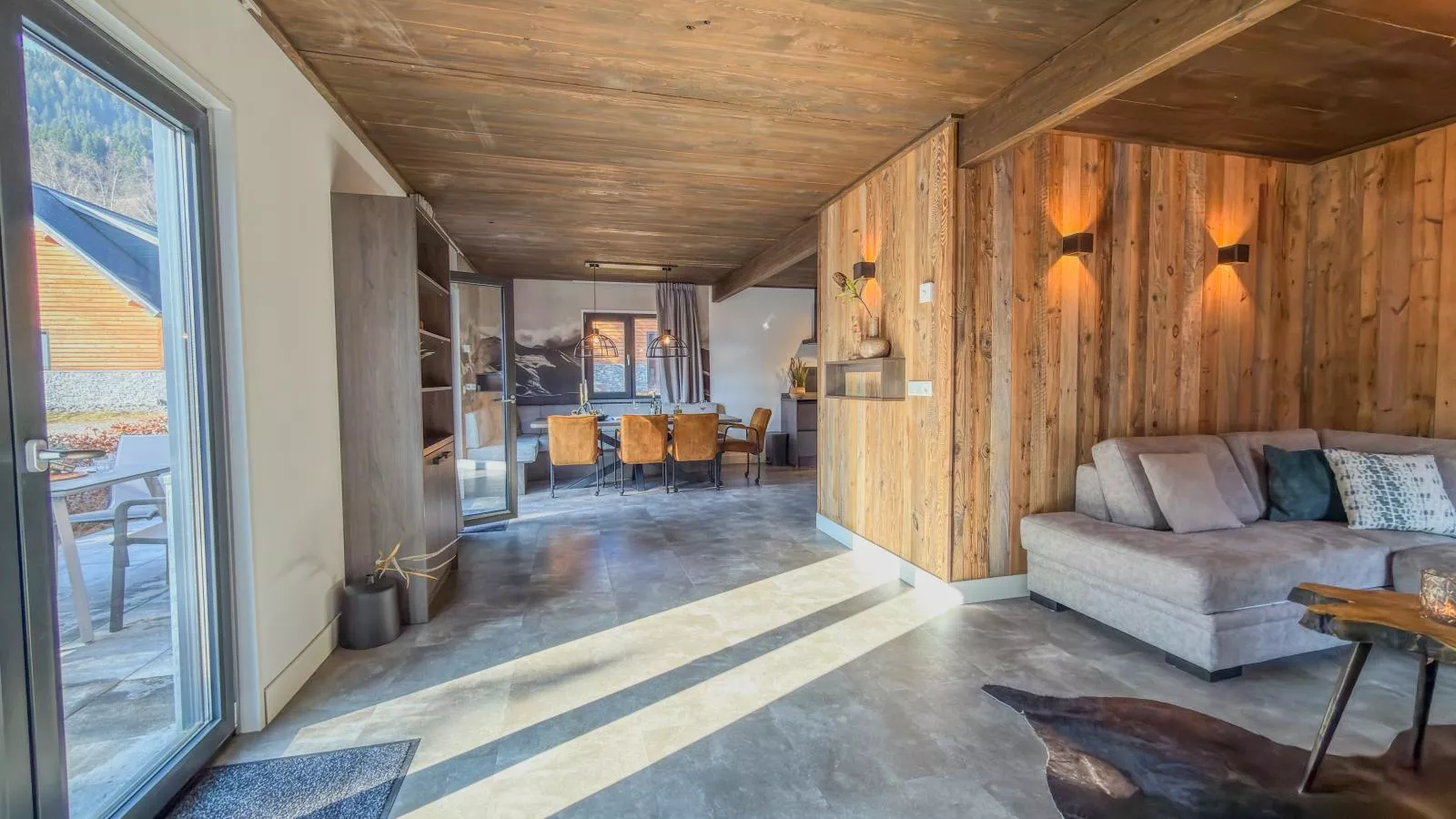 Alpenchalet Nockblick am Afritzer See - Woonkamer