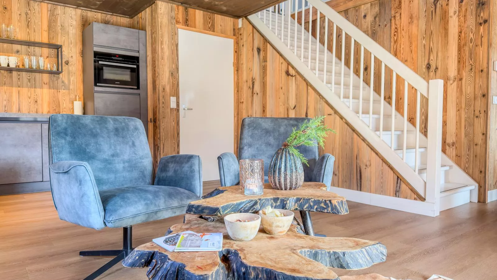 Alpenchalet am See - Woonkamer