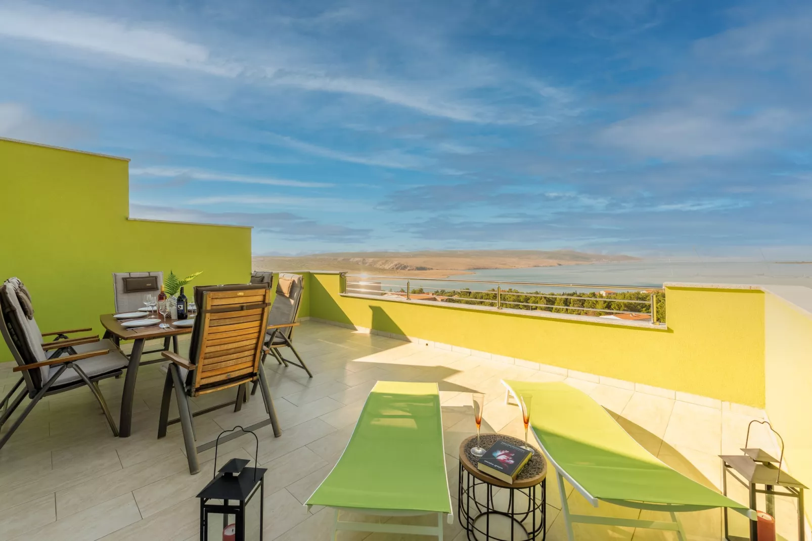 Villa Green Horizon with sea view - Terrasbalkon