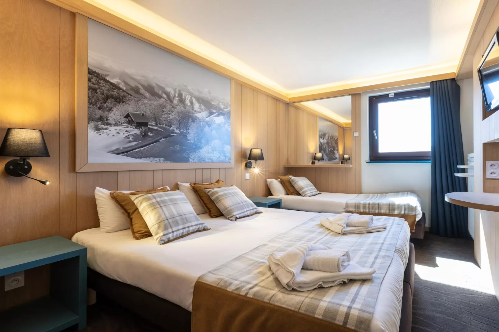 Les Bergers Chambre 3 personnes_C3 - Slaapkamer