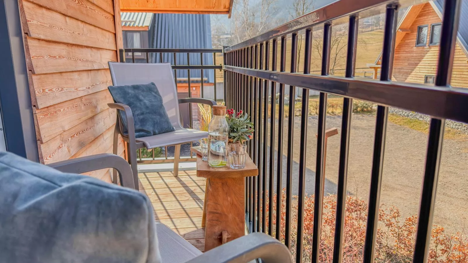 Alpenchalet Nockblick am Afritzer See - Terrasbalkon