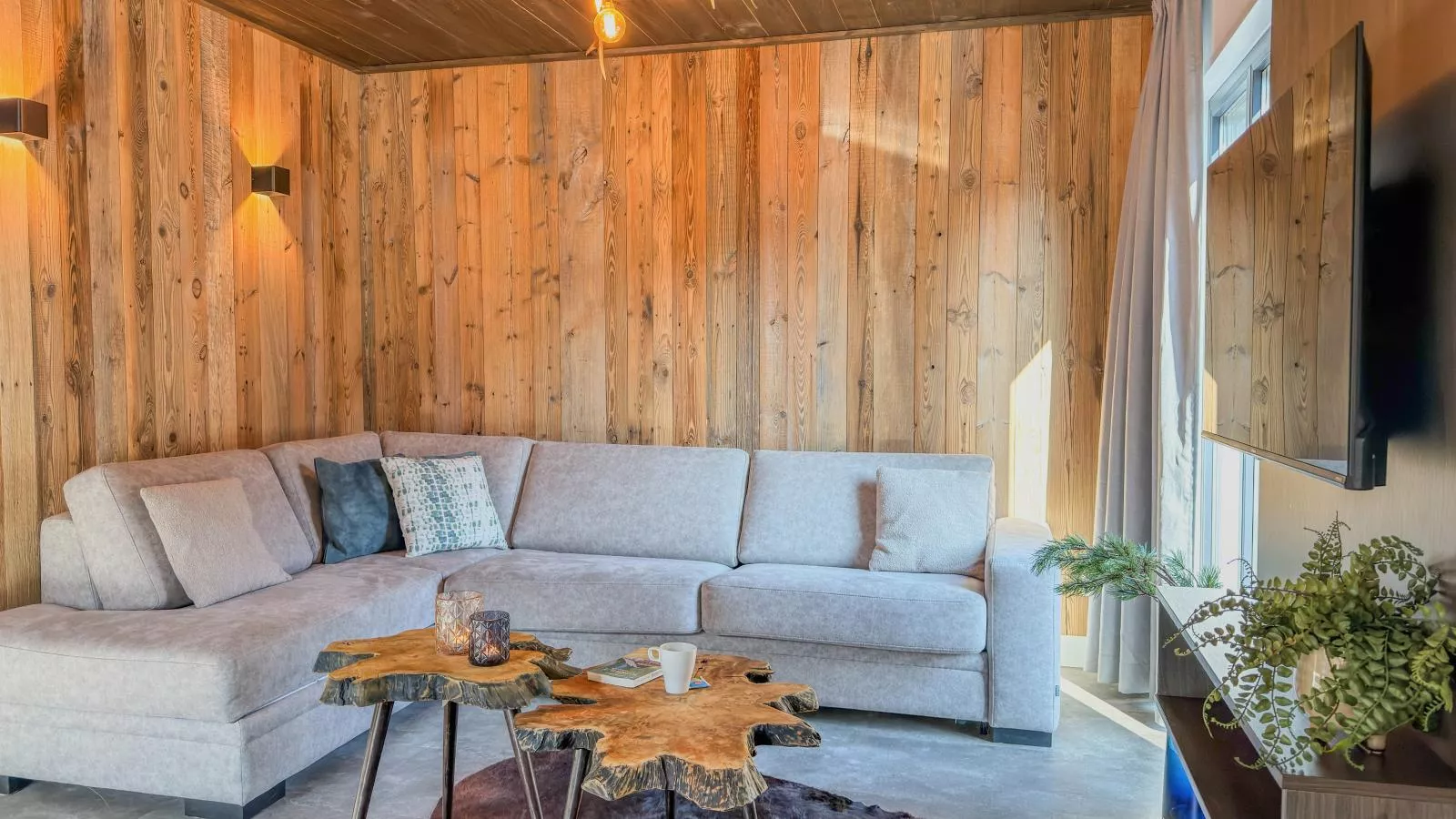 Alpenchalet Nockblick am Afritzer See - Woonkamer