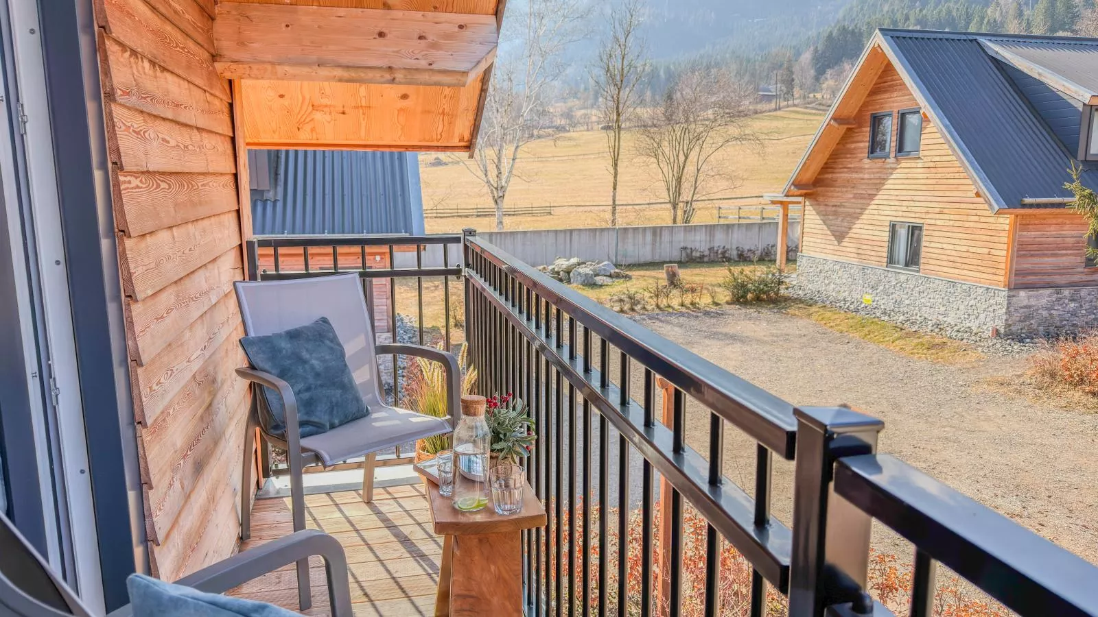 Alpenchalet Nockblick am Afritzer See - Terrasbalkon