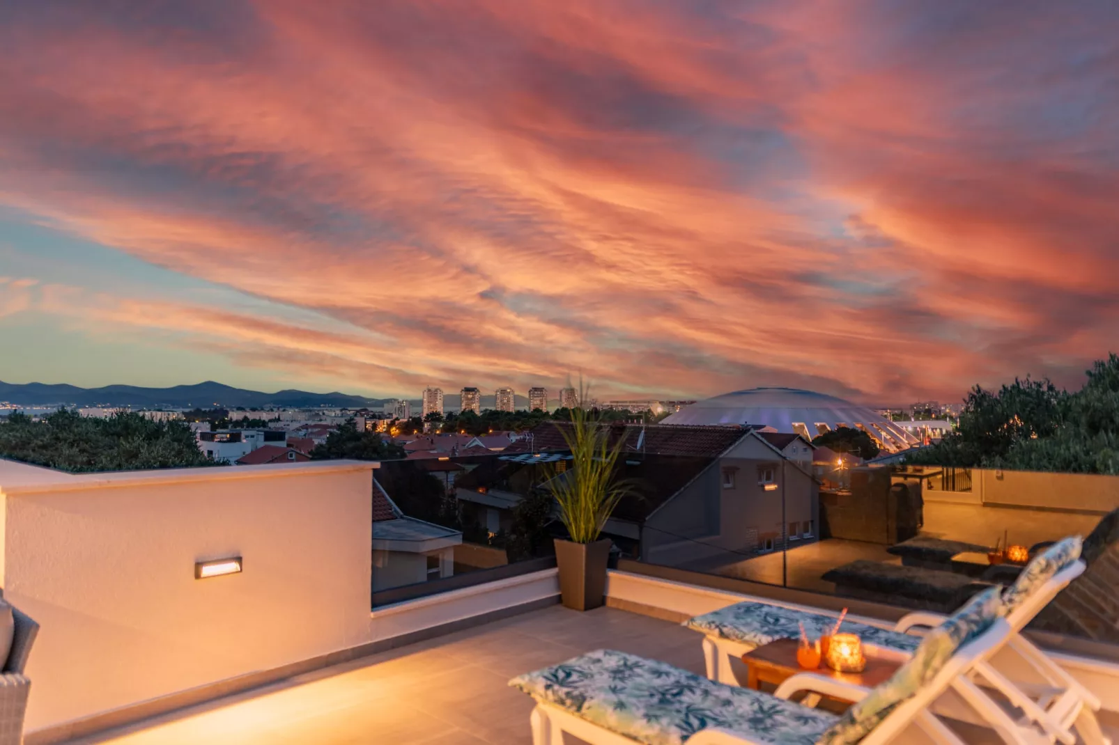 Deluxe apartment Anelle with jacuzzi - Terras