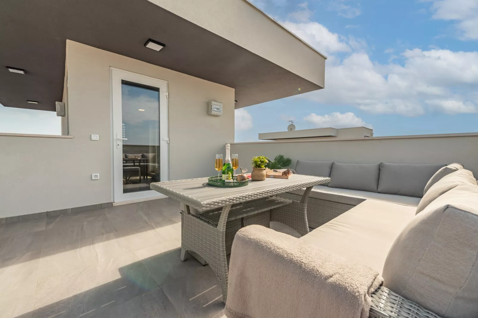 Deluxe apartment Anelle with jacuzzi - Terras