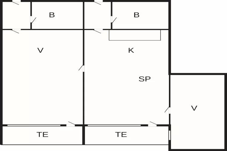 2 room,1.Floor,Premium - Plattegrond