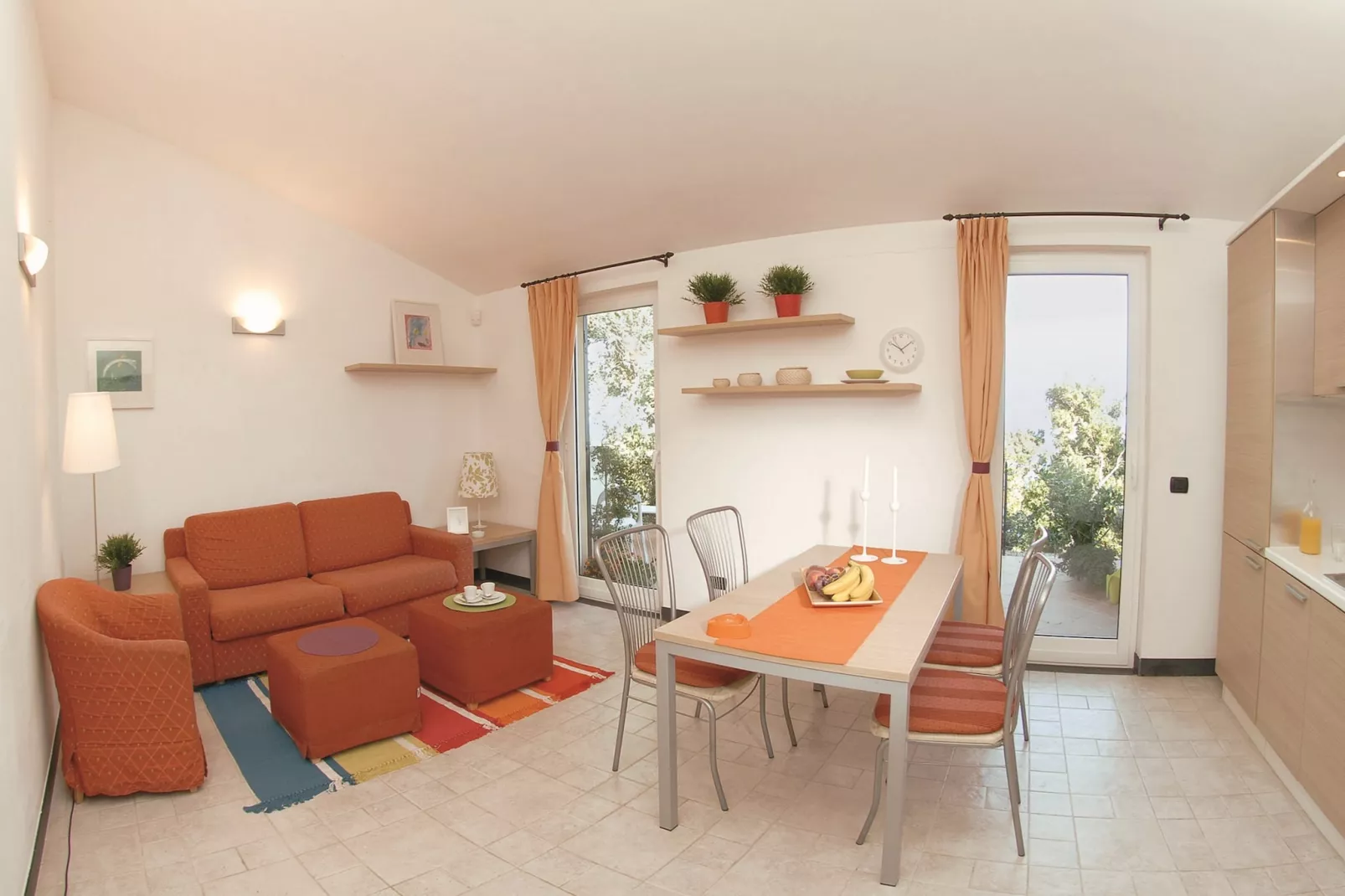 RESIDENCE VILLA BEUCA COGOLETO - TWO-ROOM APARTMENT 3 PAX SEA VIEW B3VM - Woonkamer