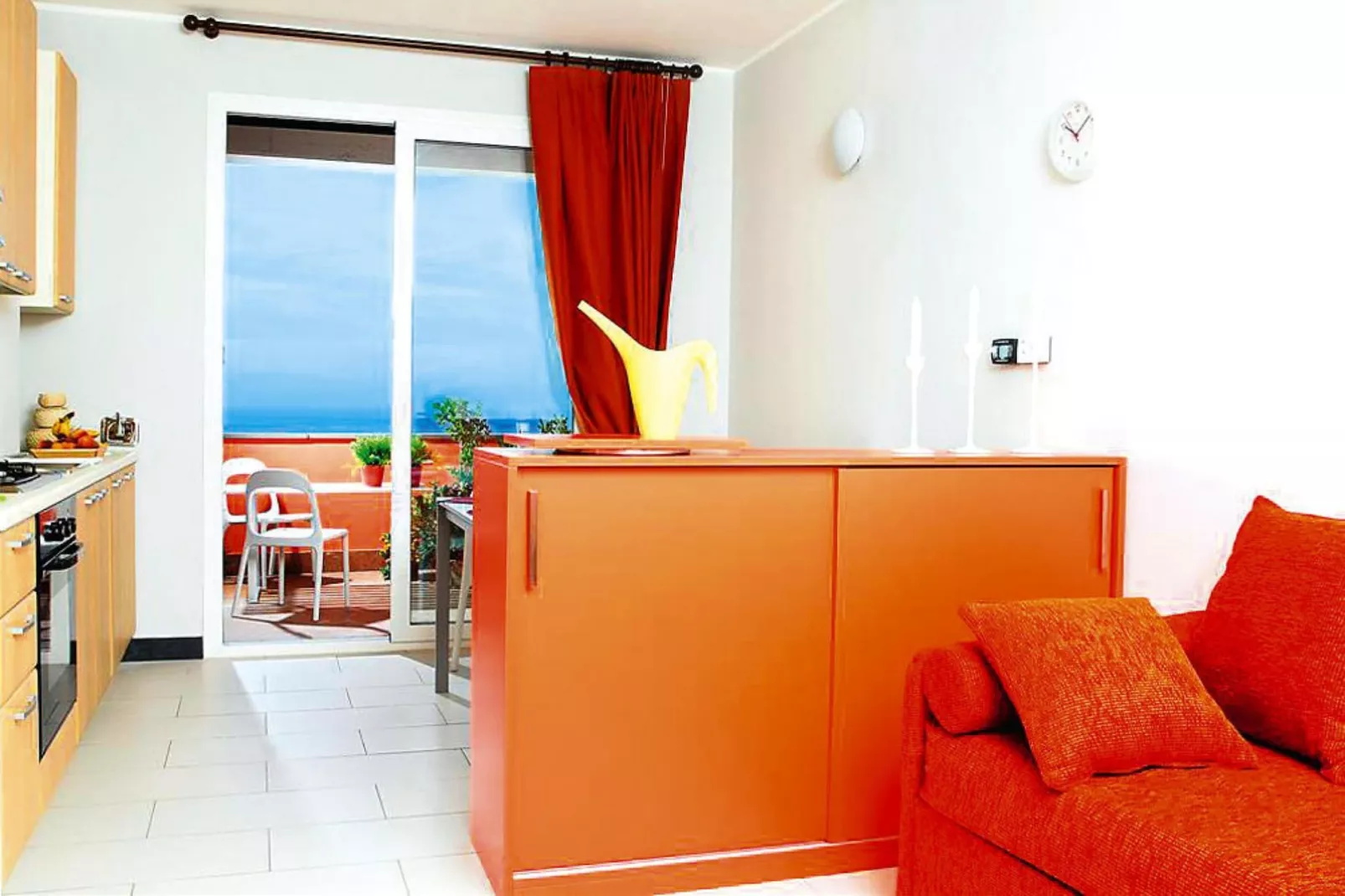 RESIDENCE VILLA BEUCA COGOLETO - TWO-ROOM APARTMENT 4 PAX SEA VIEW B4VM - Woonkamer