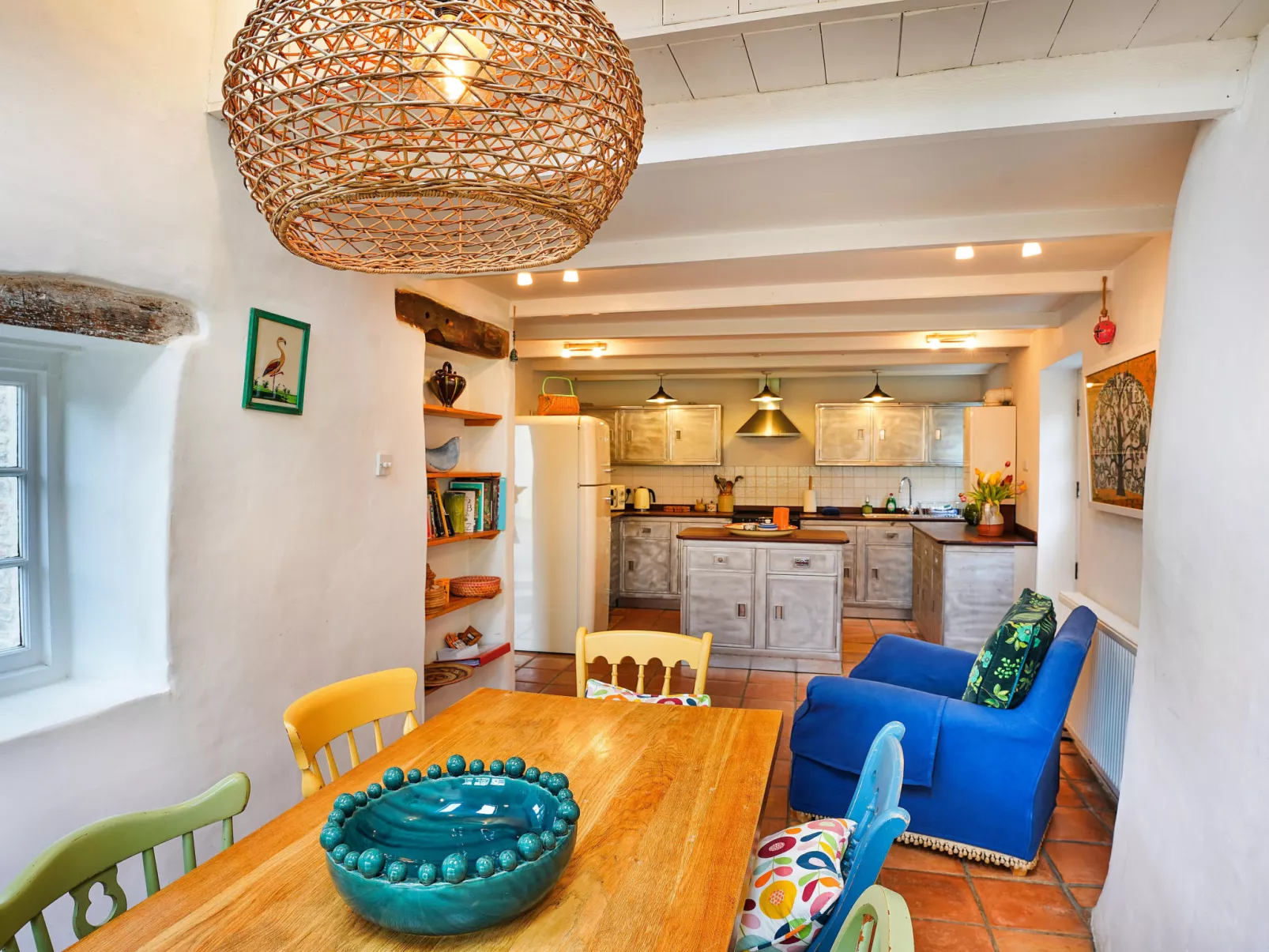 Porthcothan Mill Cottage - Binnen